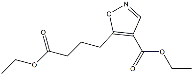 5-(4-Oxo-4-ethoxybutyl)isoxazole-4-carboxylic acid ethyl ester Struktur