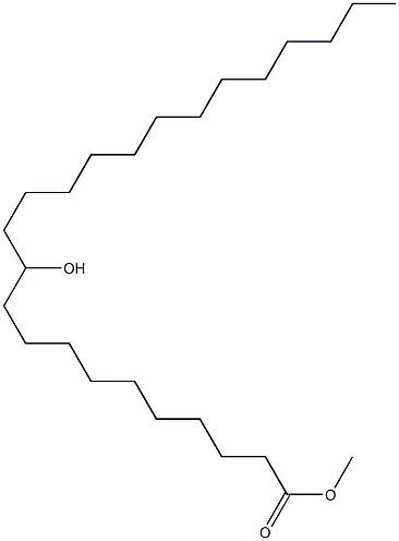 11-Hydroxytetracosanoic acid methyl ester Struktur