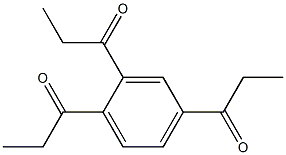 1,2,4-Tripropanoylbenzene Struktur