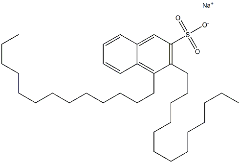 3,4-Ditridecyl-2-naphthalenesulfonic acid sodium salt Struktur