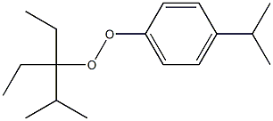 4-Isopropylphenyl 1,1-diethyl-2-methylpropyl peroxide Struktur