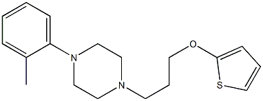 2-[3-[4-(2-Methylphenyl)-1-piperazinyl]propoxy]thiophene Struktur