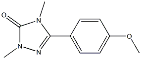 2,4-Dimethyl-5-(4-methoxyphenyl)-2H-1,2,4-triazol-3(4H)-one Struktur