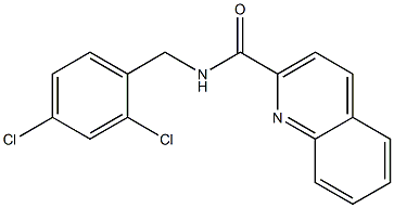 N-(2,4-Dichlorobenzyl)quinoline-2-carboxamide Struktur