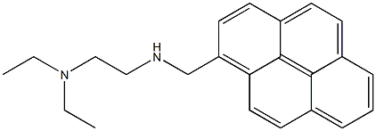 1-(2-Diethylaminoethylaminomethyl)pyrene Struktur