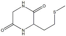 3-(2-Methylthioethyl)-2,5-piperazinedione Struktur