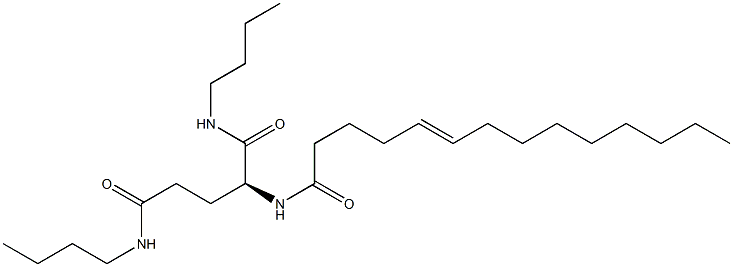 N2-(5-Tetradecenoyl)-N1,N5-dibutylglutaminamide Struktur