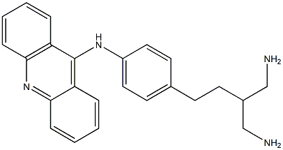 9-[4-(4-Amino-3-aminomethylbutyl)phenylamino]acridine Struktur