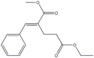 2-Benzylidenepentanedioic acid 1-methyl 5-ethyl ester Struktur