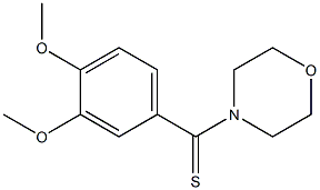 4-(3,4-Dimethoxythiobenzoyl)morpholine Struktur