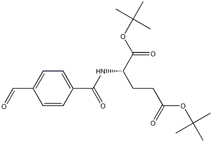 N-(4-Formylbenzoyl)-L-glutamic acid ditert-butyl ester Struktur