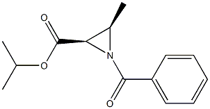 (2R,3R)-1-Benzoyl-3-methylaziridine-2-carboxylic acid isopropyl ester Struktur