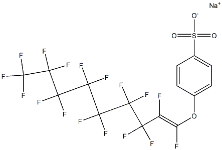 4-Perfluorononenyloxybenzenesulfonic acid sodium salt Struktur