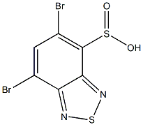 5,7-Dibromo-2,1,3-benzothiadiazole 4-sulfinic acid Struktur