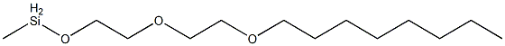 Methyl[2-[2-(octyloxy)ethoxy]ethoxy]silane Struktur