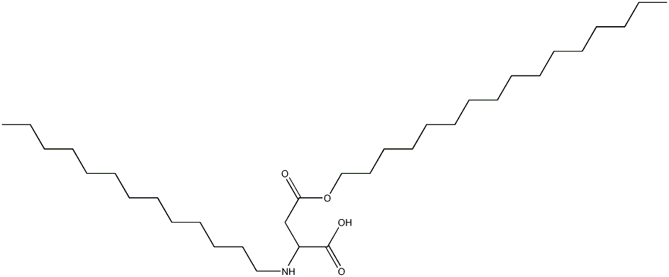 2-Tridecylamino-3-(hexadecyloxycarbonyl)propionic acid Struktur