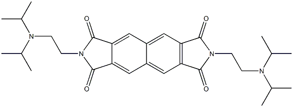 2,7-Dihydro-2,7-bis[2-(diisopropylamino)ethyl]isoindolo[5,6-f]isoindole-1,3,6,8-tetrone Struktur