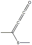 3-(Methylthio)-1,2-butadien-1-one Struktur