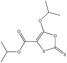 5-Isopropyloxy-2-thioxo-1,3-oxathiole-4-carboxylic acid isopropyl ester Struktur