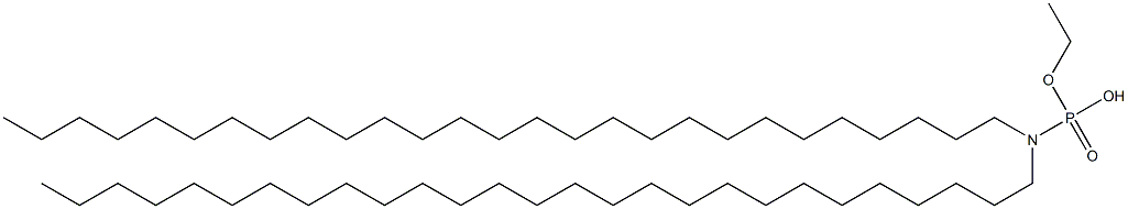 N,N-Diheptacosylamidophosphoric acid hydrogen ethyl ester Struktur