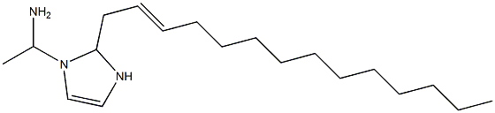 1-(1-Aminoethyl)-2-(2-tetradecenyl)-4-imidazoline Struktur