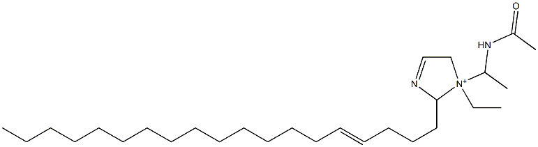 1-[1-(Acetylamino)ethyl]-1-ethyl-2-(4-nonadecenyl)-3-imidazoline-1-ium Struktur