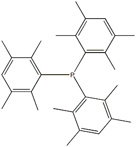 Tris(2,3,5,6-tetramethylphenyl)phosphine Struktur