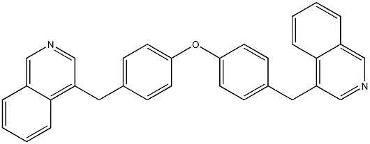 Bis[4-(4-isoquinolylmethyl)phenyl] ether Struktur