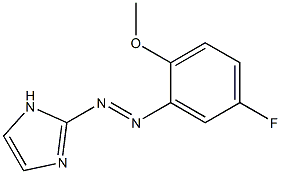 2-[(5-Fluoro-2-methoxyphenyl)azo]-1H-imidazole Struktur