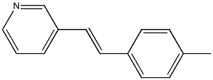 3-(4-Methylstyryl)pyridine Struktur