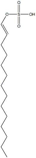 Sulfuric acid hydrogen 1-tetradecenyl ester Struktur