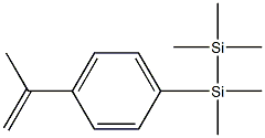 2-[4-(1-Methylvinyl)phenyl]-1,1,1,2,2-pentamethyldisilane Struktur