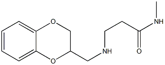 3-[[(1,4-Benzodioxan-2-yl)methyl]amino]-N-methylpropionamide Struktur