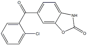 6-(2-Chlorobenzoyl)benzoxazol-2(3H)-one Struktur