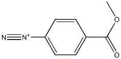 p-(Methoxycarbonyl)benzenediazonium Struktur