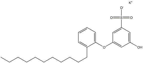 5-Hydroxy-2'-undecyl[oxybisbenzene]-3-sulfonic acid potassium salt Struktur