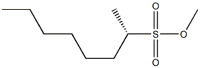 [S,(-)]-2-Octanesulfonic acid methyl ester Struktur