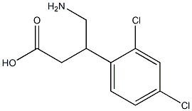 4-Amino-3-(2,4-dichlorophenyl)butyric acid Struktur