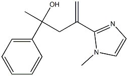 2-(4-Hydroxy-4-phenyl-1-penten-2-yl)-1-methyl-1H-imidazole Struktur