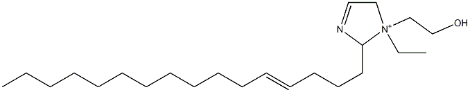 1-Ethyl-2-(4-hexadecenyl)-1-(2-hydroxyethyl)-3-imidazoline-1-ium Struktur