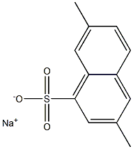 3,7-Dimethyl-1-naphthalenesulfonic acid sodium salt Struktur