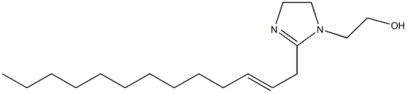 2-(2-Tridecenyl)-2-imidazoline-1-ethanol Struktur