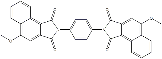 4,4'-Dimethoxy-[N,N'-(1,4-phenylene)bisnaphthalimide] Struktur