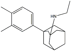 1-(3,4-Dimethylphenyl)-3-(ethylamino)adamantane Struktur