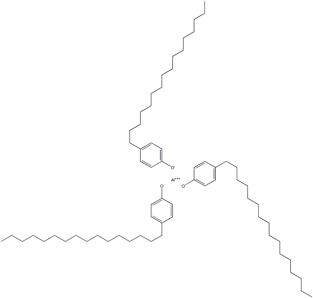 Aluminum tri(4-hexadecylphenolate) Struktur