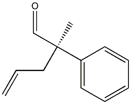 [R,(-)]-2-Methyl-2-phenyl-4-pentenal Struktur