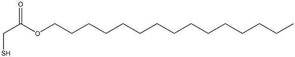 Thioglycollic acid pentadecyl ester Struktur