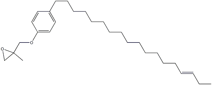 4-(15-Octadecenyl)phenyl 2-methylglycidyl ether Struktur