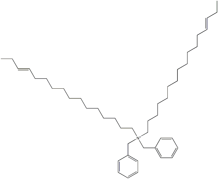 Di(13-hexadecenyl)dibenzylaminium Struktur