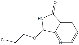 6,7-Dihydro-7-(2-chloroethoxy)-5H-pyrrolo[3,4-b]pyridin-5-one Struktur